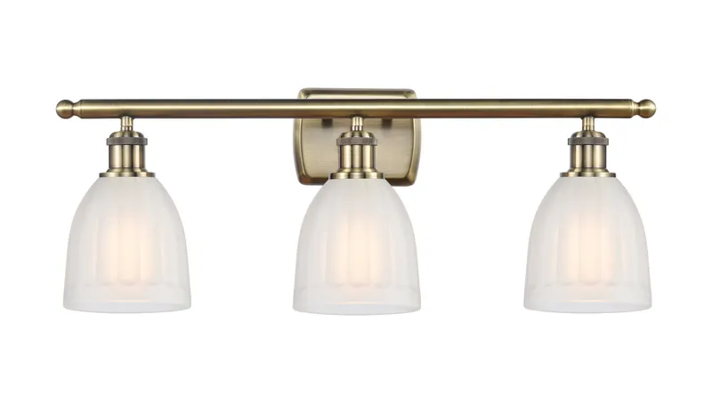 Ballston Bath Vanity Light 3 Lights Steel — Modern Lights LED Wall Lights  