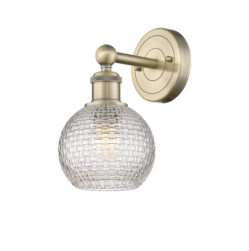 Edison Sconce Cast Brass White Venetian — Modern Lights LED Wall Lights  