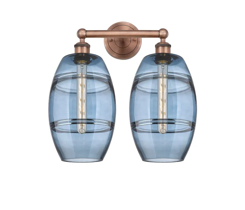 Edison Bath Vanity Light Cast Brass 14.875 — Modern Lights LED Wall Lights  