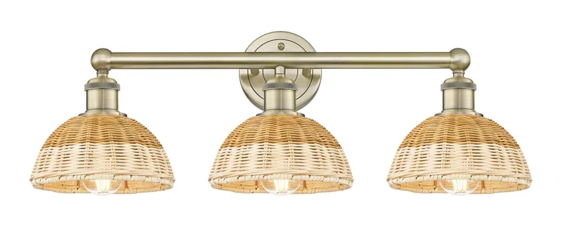 Edison Bath Vanity Light Brass Glass Steel — Modern Lights LED Wall Lights  