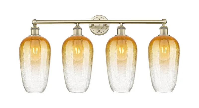 Edison Bath Vanity Light Cast Brass 34 Inch — Modern Lights LED Wall Lights  
