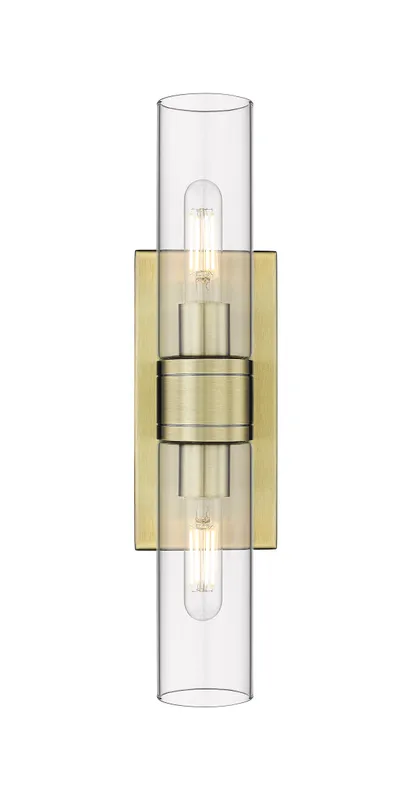Downtown Urban Linear Bath Vanity Cast Brass — Modern Lights LED Linear Lights  