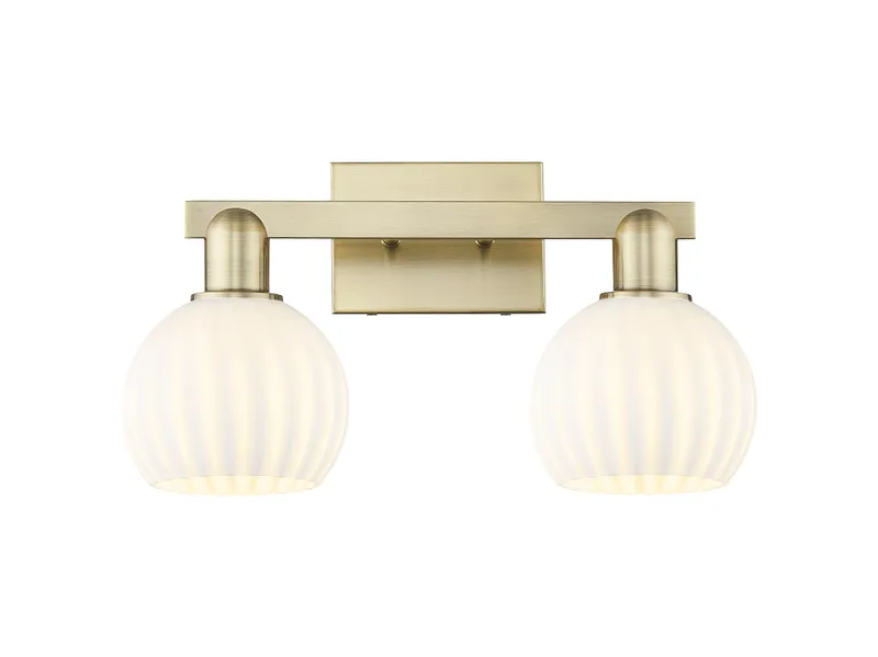 Arcadia Bath Vanity Light Steel Brass 19 Inch — Modern Lights LED Wall Lights  