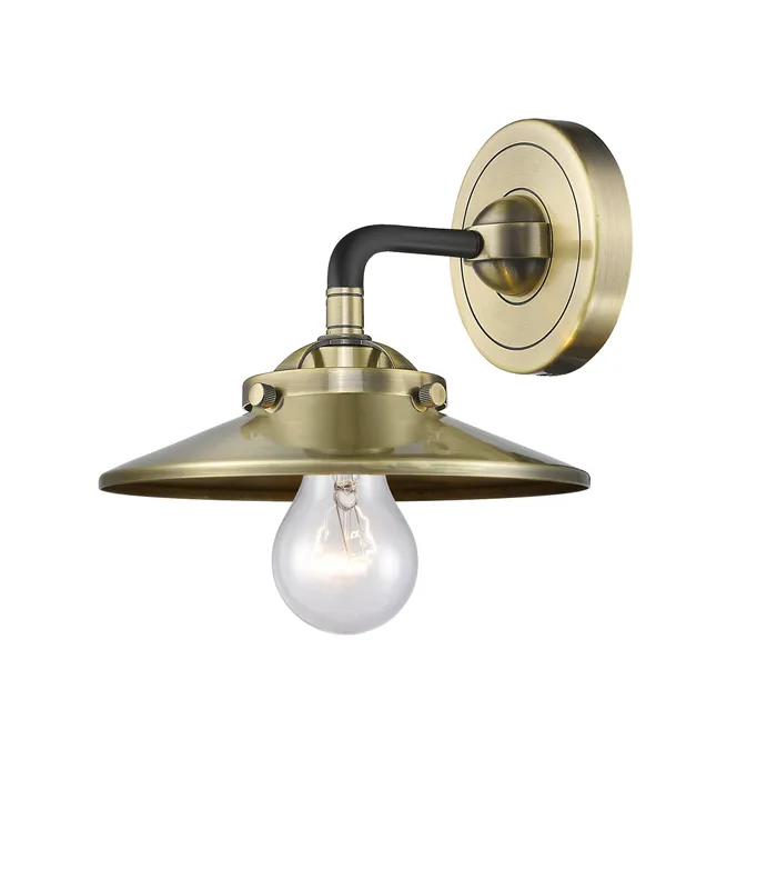Nouveau Sconce Cast Brass Glass 8 Inch — Modern Lights LED Wall Lights  