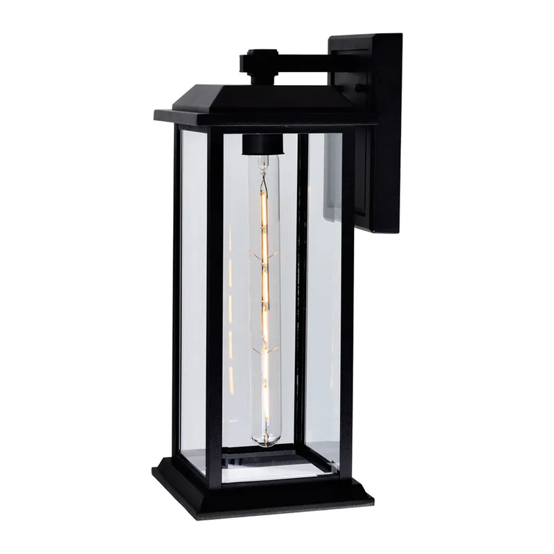 Blackbridge 1 Light Black Wall Lantern — Modern Lights LED Wall Lights 60.0W 