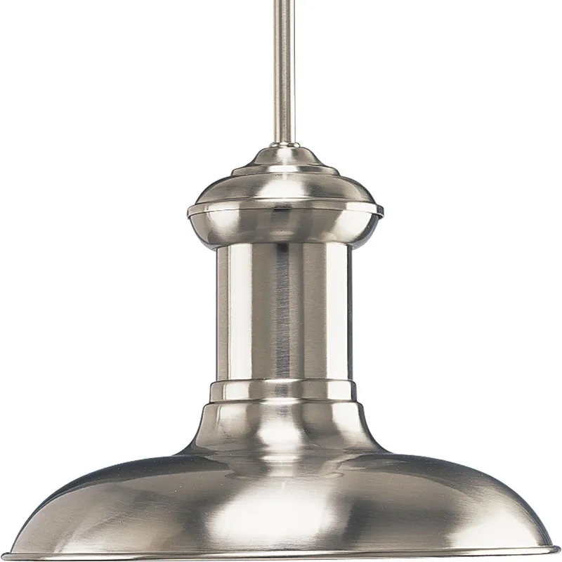 Brookside Collection One-Light Spun Metal Shade Pendant Light — Progress Lighting LED Landscape Lights  