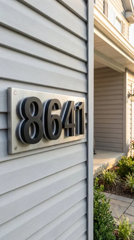 Illuminated Backlit House Numbers – Weather-Resistant LED Address Signs — Modern Lights LED General Lighting  2700K
