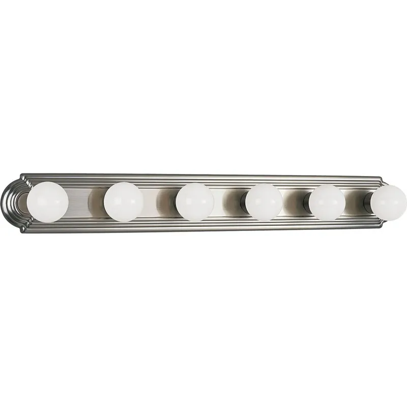 Broadway Collection Six-Light Bath Vanity Light P3026 — Progress Lighting LED Wall Lights  