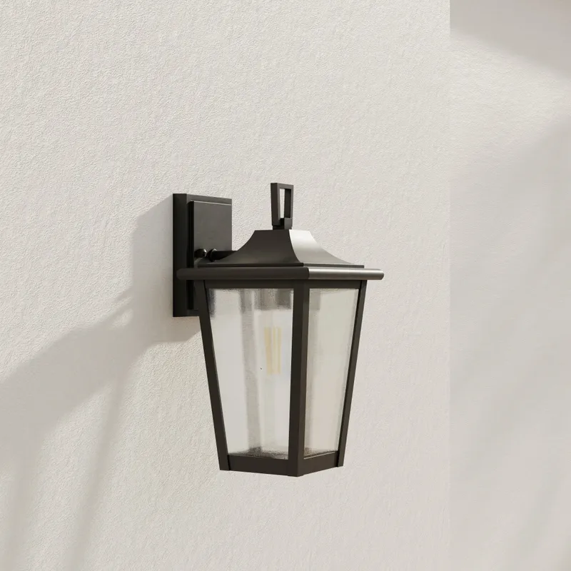 Padgett Collection One-Light Clear Seeded Glass Outdoor Wall Lantern P560308 — Progress Lighting LED Wall Lights  