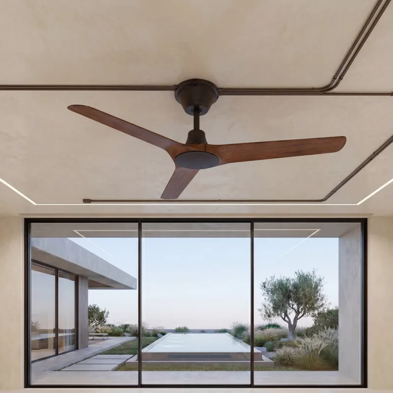 Abyss 56 Inch Wet Rated Fan Oil Rubbed Bronze — Modern Lights LED Ceiling Lights 3.0W 