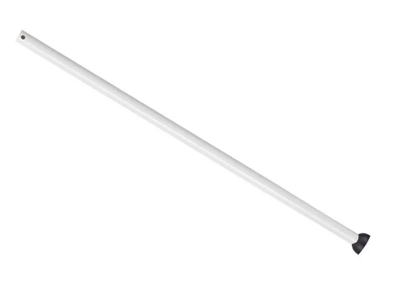 White Fans Downrod 36 Inch Steel Grounded — Modern Lights LED Fans  