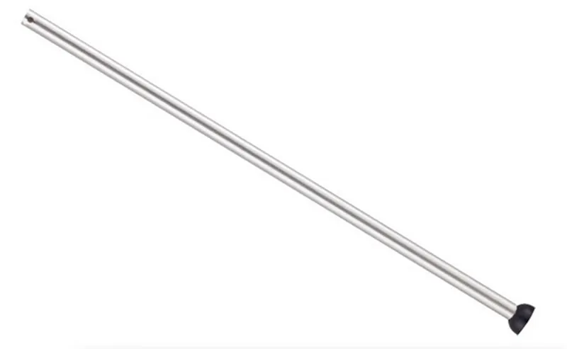 Brushed Chrome Fans Downrod 24 Inch Steel Grounded — Modern Lights LED Fans  
