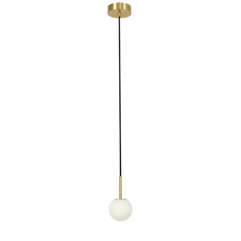 Lucent 1 Light Brass Pendant Light 4 Inch Alabaster — Modern Lights LED Pendant Lights 25.0W 