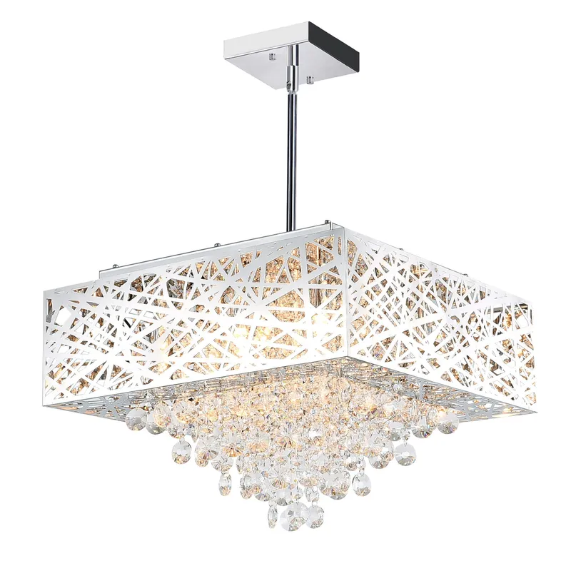 Eternity 9 Light Chrome Chandelier — Modern Lights LED Pendant Lights 40.0W 