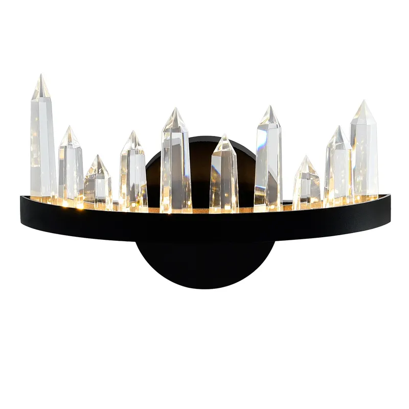 Juliette Integrated LED Black Wall Sconce — Modern Lights LED Wall Lights 10.0W 