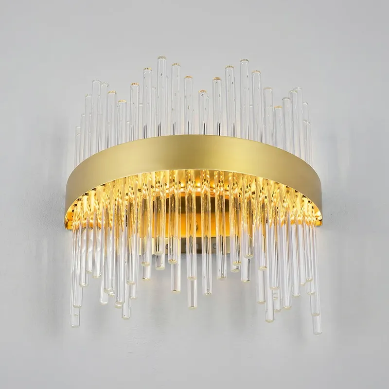 Genevieve 12 Inch Gold Wall Sconce — Modern Lights LED Wall Lights 12.0W 
