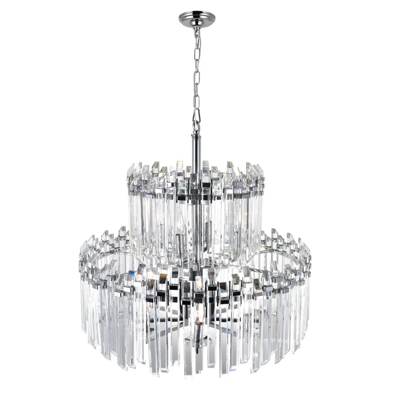 Henrietta 12 Light Chrome Chandelier — Modern Lights LED Pendant Lights 60.0W 