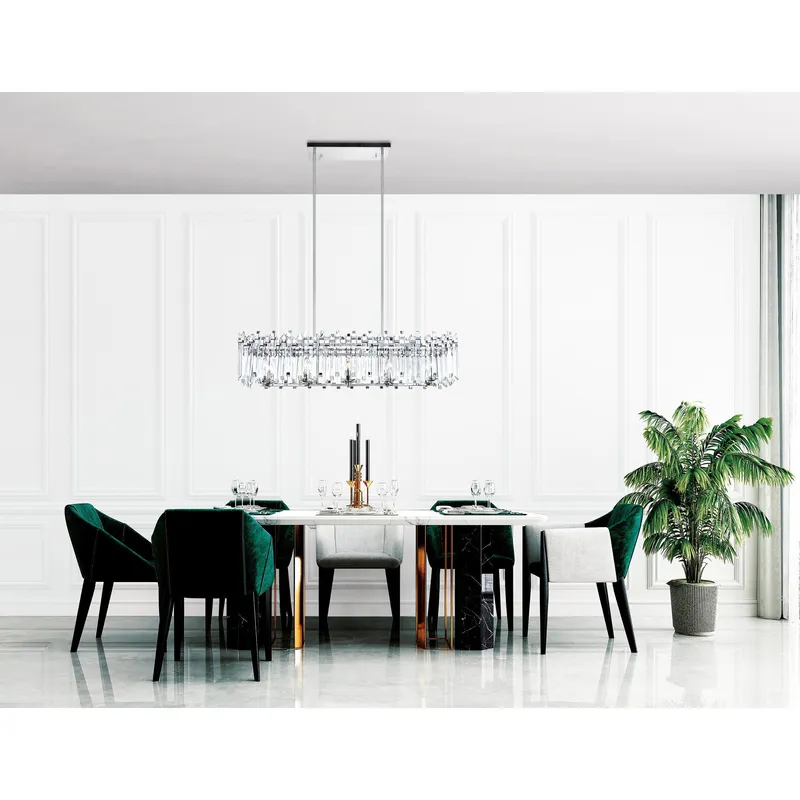 Henrietta 10 Light Chrome Chandelier — Modern Lights LED Pendant Lights 60.0W 