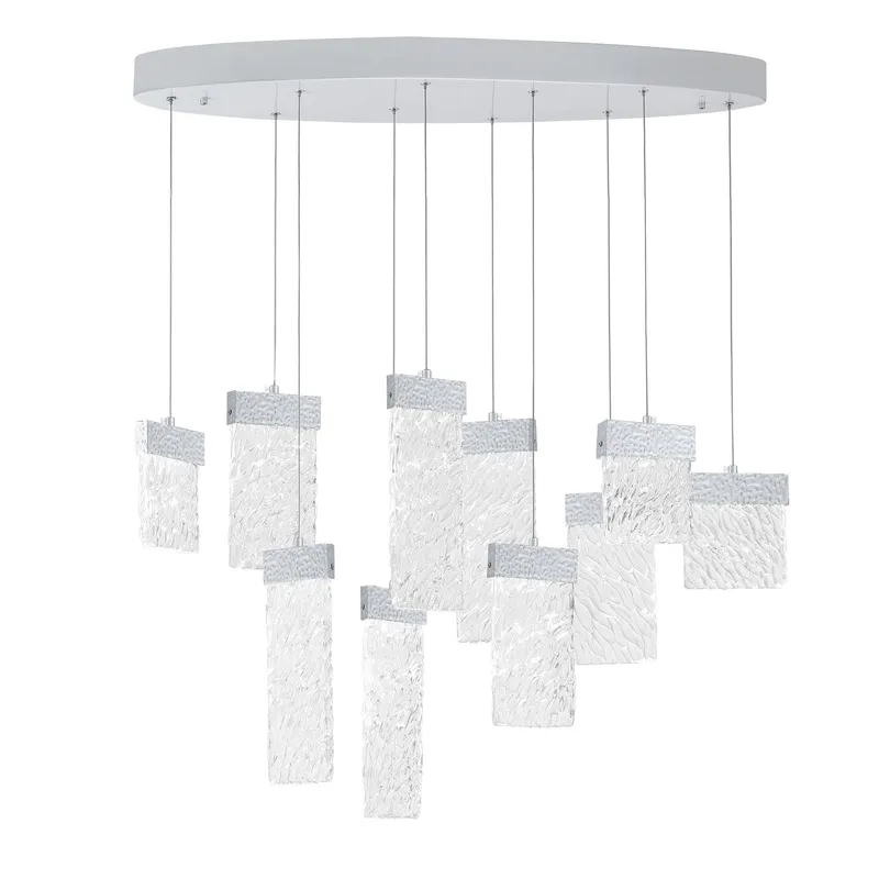Carolina Integrated LED 40 Inch Gold Chandelier — Modern Lights LED Pendant Lights 85.0W 