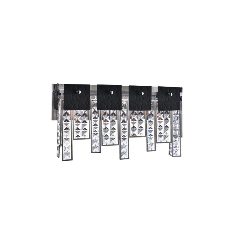 Glacier 3 Light Polished Nickel Vanity Light — Modern Lights LED Wall Lights 60.0W 