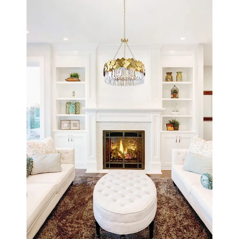 Panache 8 Light Medallion Gold Chandelier — Modern Lights LED Pendant Lights 60.0W 