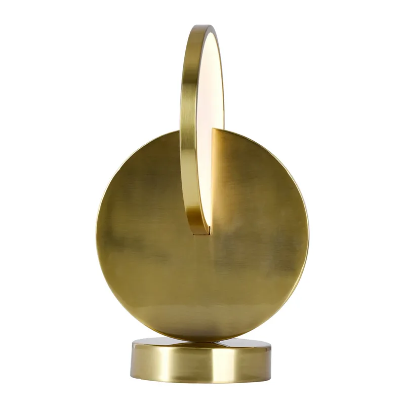 Tranche 1 Light Brass Table Lamp Brushed Brass — Modern Lights LED General Lighting 8.0W 