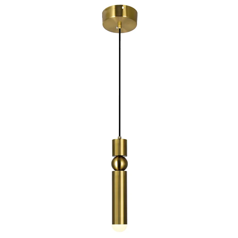 Chime 1 Light Brass Pendant Light Integrated LED — Modern Lights LED Pendant Lights 5.0W 