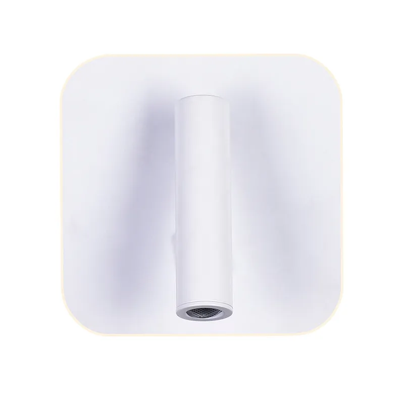 Private I 1 Light White Wall Sconce Integrated LED — Modern Lights LED Wall Lights 9.0W 
