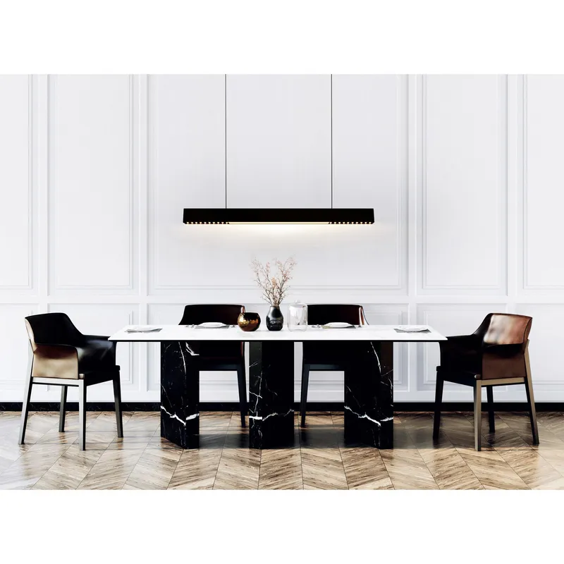 Pienza 45in Black Chandelier — Modern Lights LED Pendant Lights 30.0W 3000K