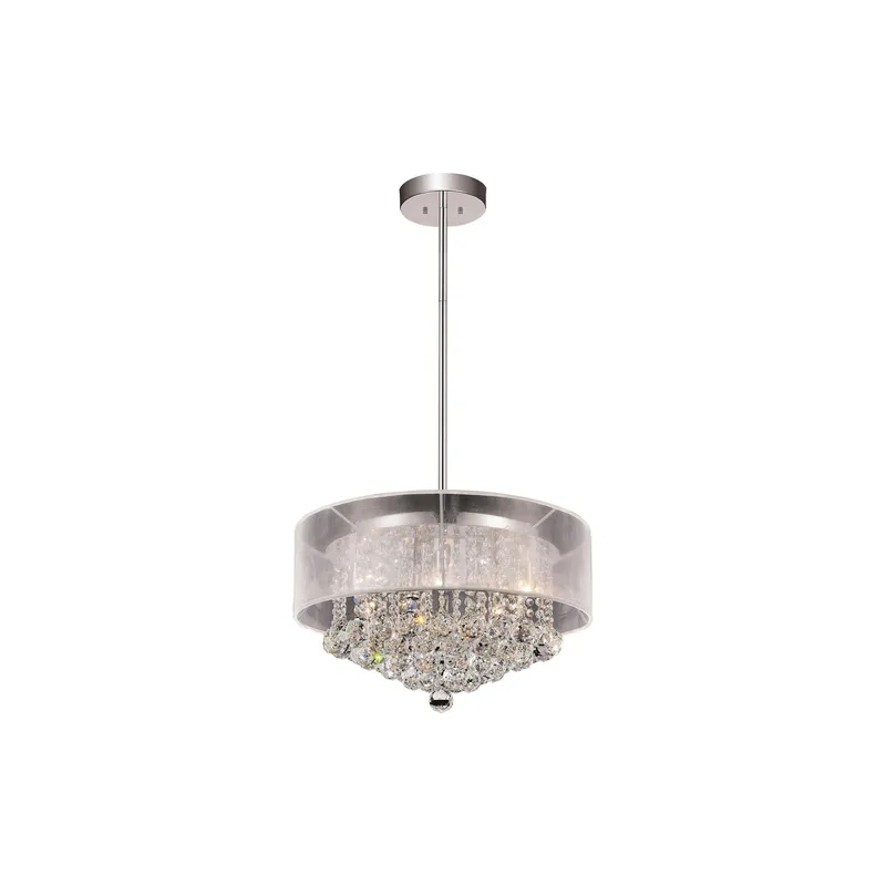 Radiant 9 Light 20in Chrome Chandelier — Modern Lights LED Pendant Lights 40.0W 