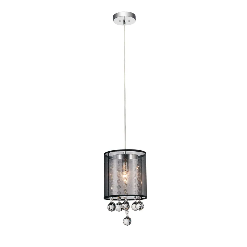 Radiant 1 Light Chrome Mini Pendant — Modern Lights LED Pendant Lights 40.0W 