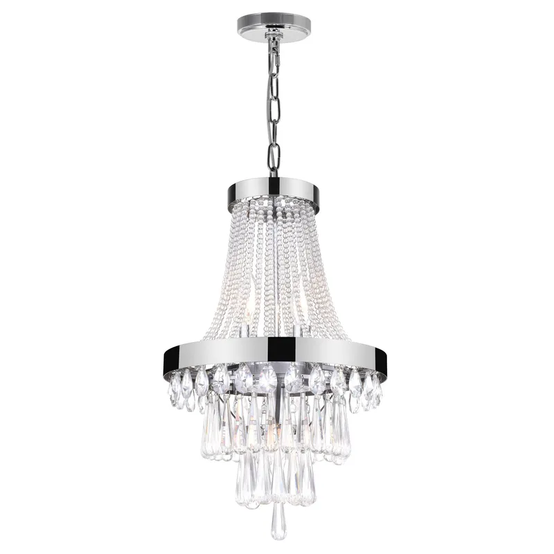 Vast 3 Light Chrome Chandelier — Modern Lights LED Pendant Lights 60.0W 