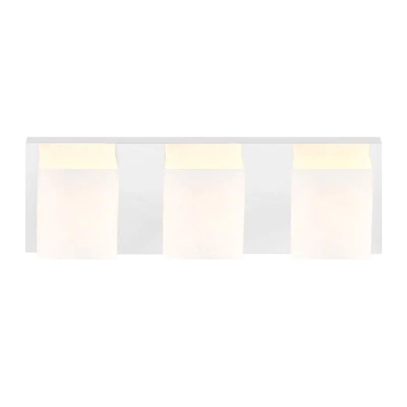 Cristini 3 Light Nickel Vanity Light with Satin Finish — Modern Lights LED Wall Lights 40.0W 