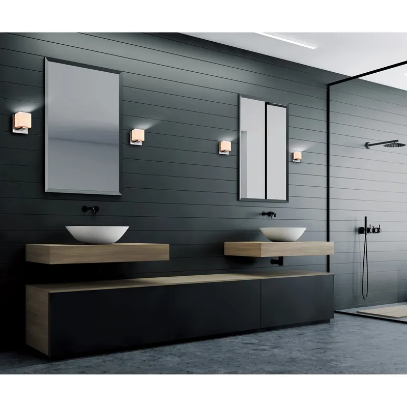 Cristini 1 Light Nickel Sconce with Satin Finish — Modern Lights LED Wall Lights 40.0W 