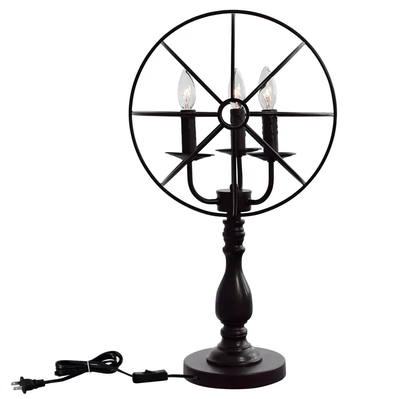 Arza 3 Light Brown Table Lamp with Open Orb Shade — Modern Lights LED General Lighting 60.0W 