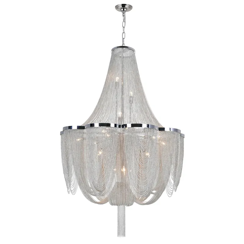 Taylor 10 Light Chrome Chandelier with Chrome Finish — Modern Lights LED Pendant Lights 60.0W 