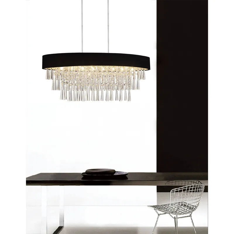 Franca 8 Light Chrome Chandelier — Modern Lights LED Pendant Lights 40.0W 