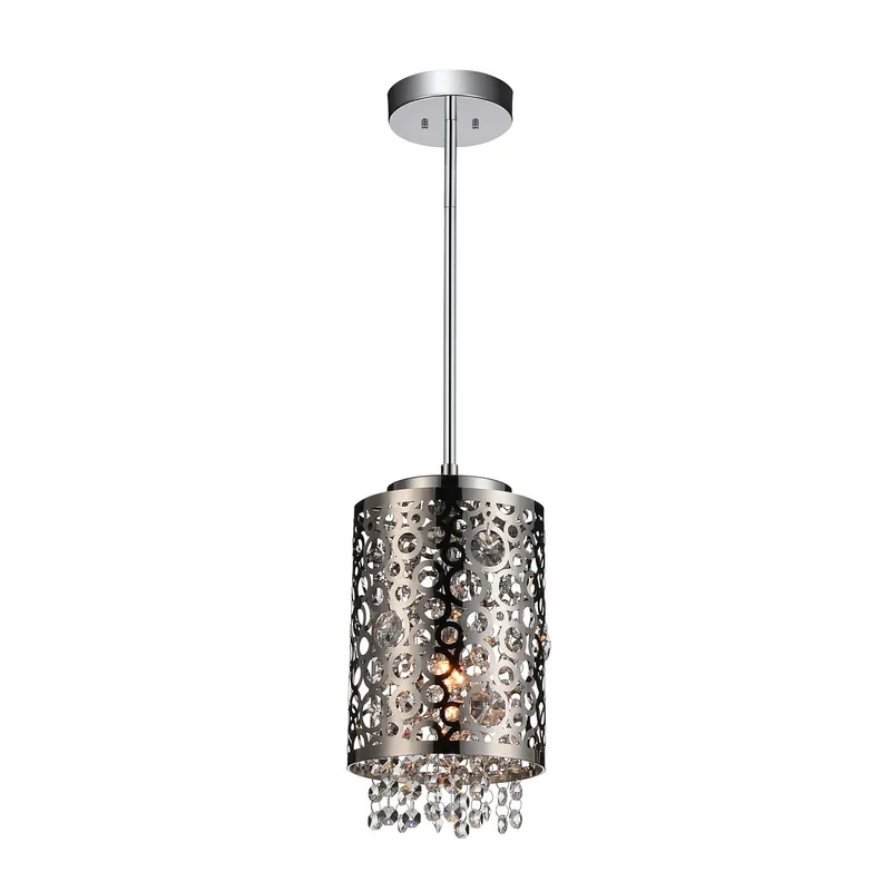 Bubbles 1 Light Chrome Pendant Light — Modern Lights LED Pendant Lights 40.0W 