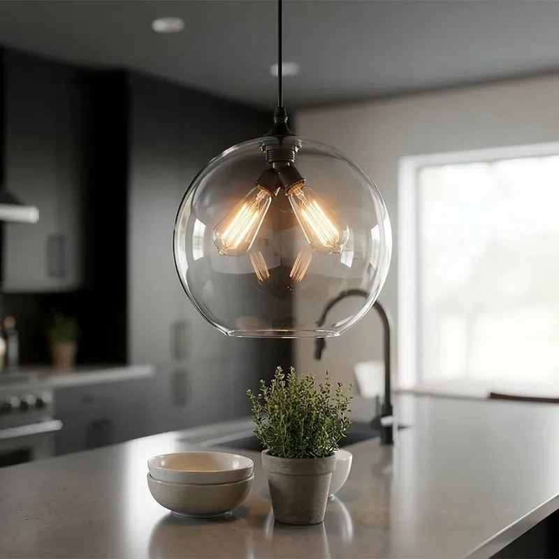 Glass 2 Light 12in Glass Mini Pendant — Modern Lights LED Pendant Lights 60.0W 