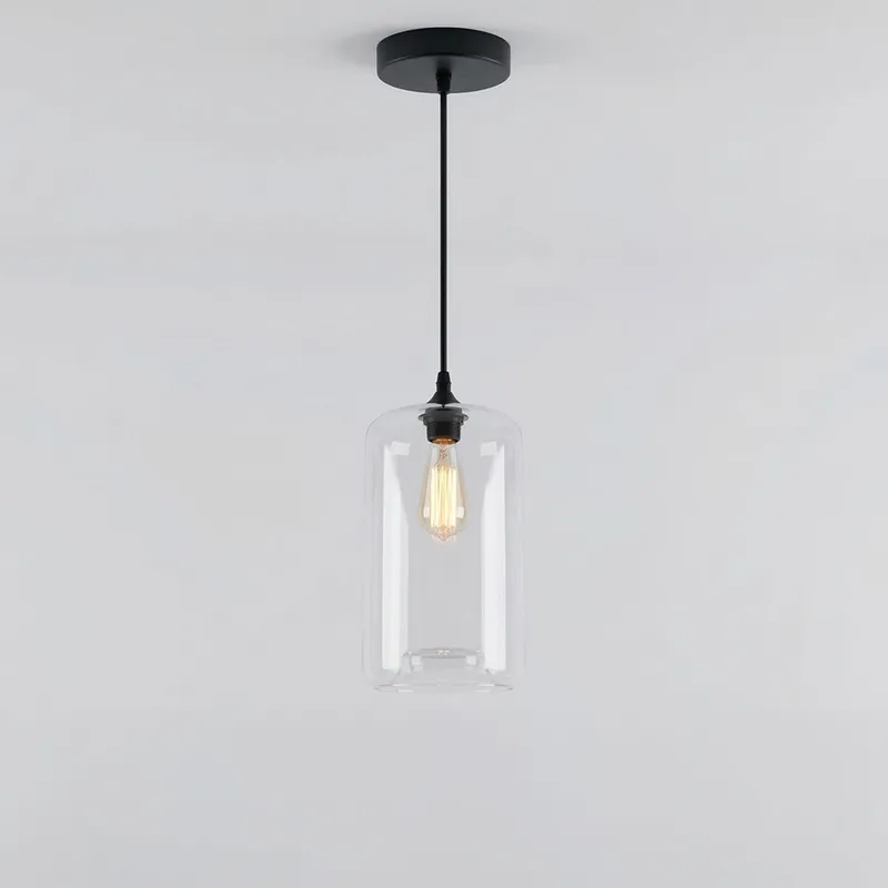 Glass 1 Light 7in Glass Pendant Light — Modern Lights LED Pendant Lights 60.0W 