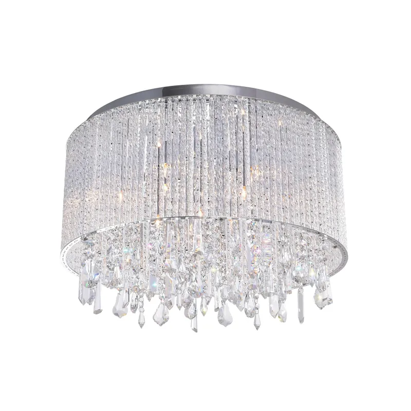 Benson 6 Light Chrome Flush Mount — Modern Lights LED Ceiling Lights 40.0W 