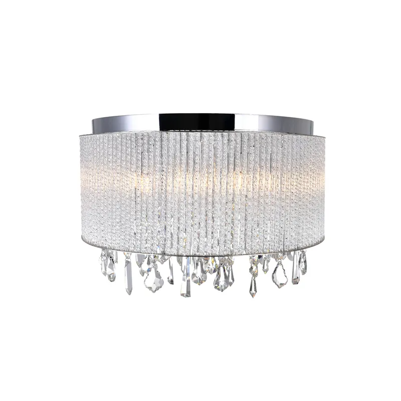 Benson 9 Light Chrome Flush Mount — Modern Lights LED Ceiling Lights 40.0W 