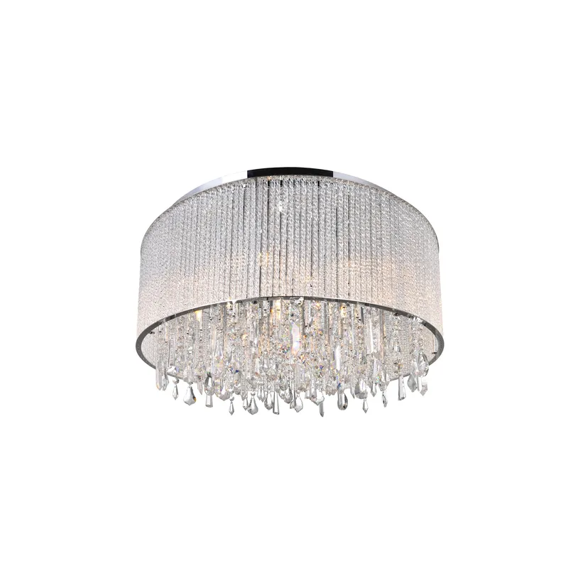 Benson 14 Light Chrome Flush Mount — Modern Lights LED Ceiling Lights 40.0W 