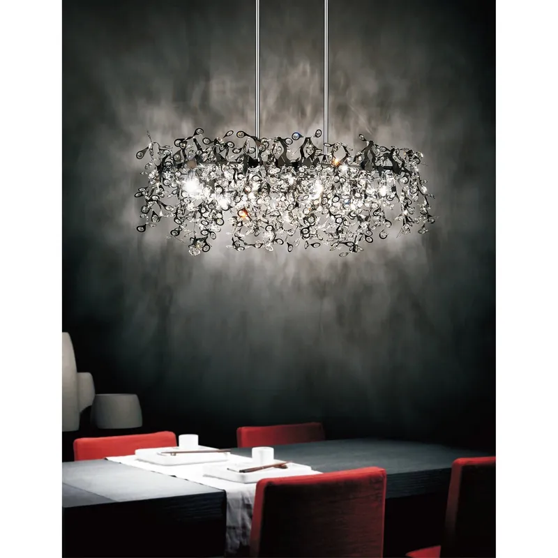 Flurry 7 Light Chrome Chandelier — Modern Lights LED Pendant Lights 40.0W 