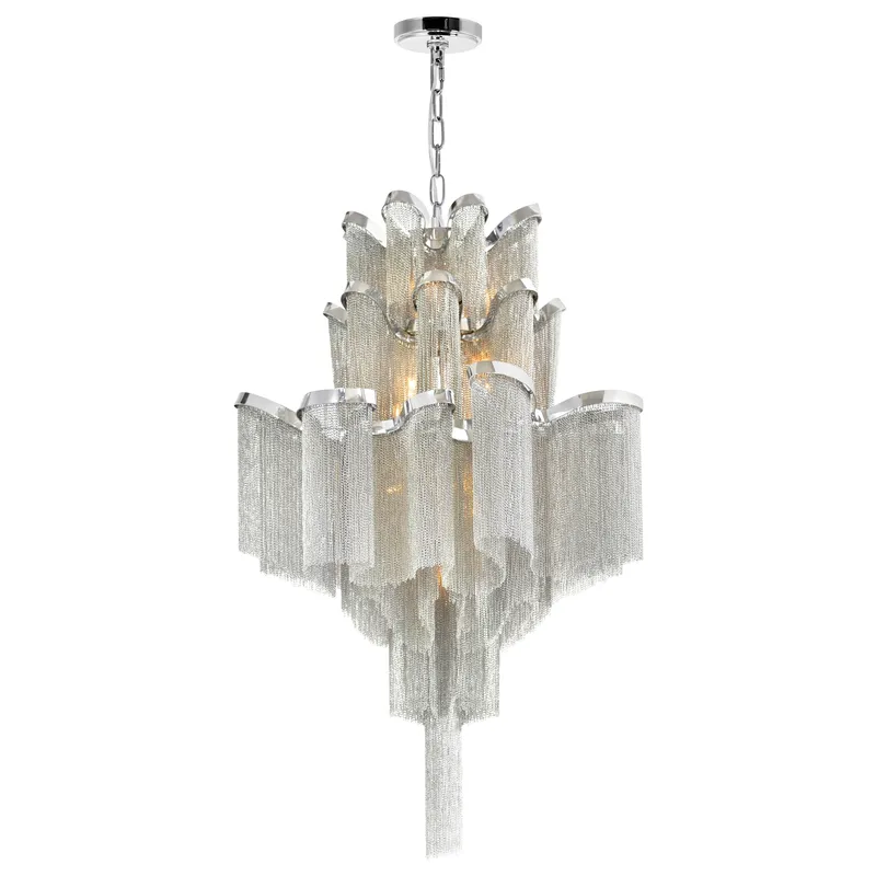Daisy 16 Light 24 Inch Chrome Chandelier — Modern Lights LED Pendant Lights 40.0W 