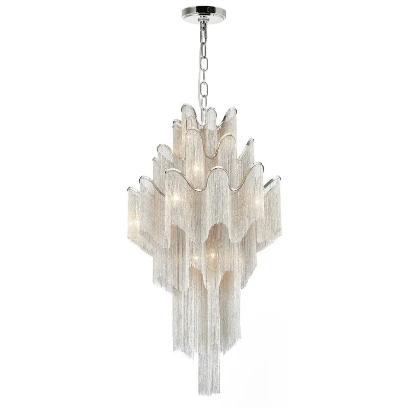 Daisy 17 Light 32 Inch Chrome Chandelier — Modern Lights LED Pendant Lights 40.0W 