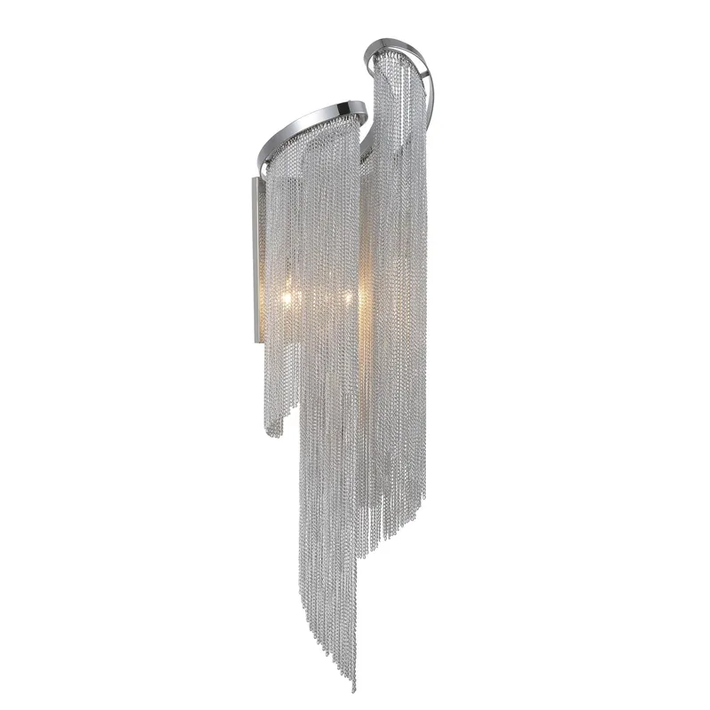 Daisy 2 Light 9 Inch Chrome Wall Sconce — Modern Lights LED Wall Lights 40.0W 