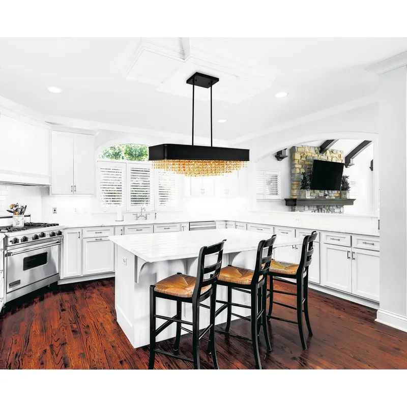 Medina 10 Light Black Chandelier — Modern Lights LED Pendant Lights 40.0W 
