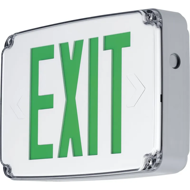 Wet Location LED Emergency Exit Sign Double Face — Progress Lighting LED Exit & Emergency  