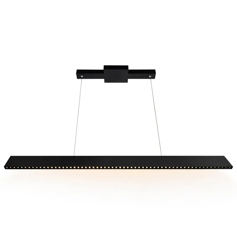Bellagio 45 Inch Integrated LED Black Chandelier — Modern Lights LED Linear Lights 25.0W 